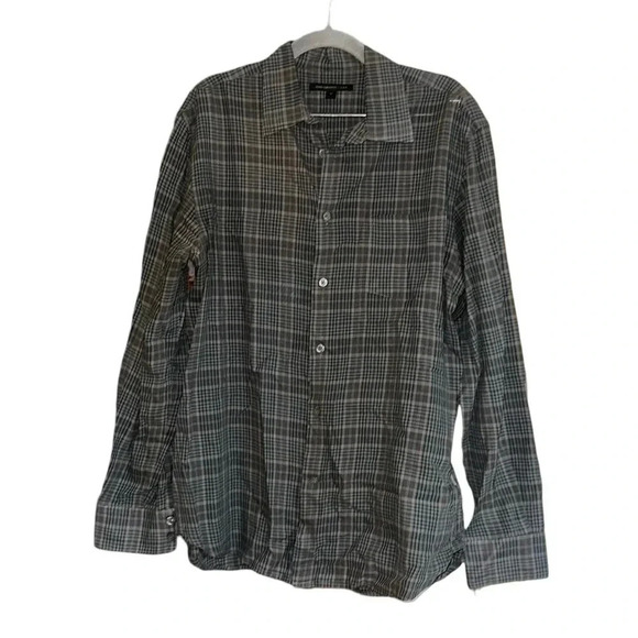 John Varvatos Striped Long Sleeve Button Down Shirt Size Medium - Picture 1 of 8